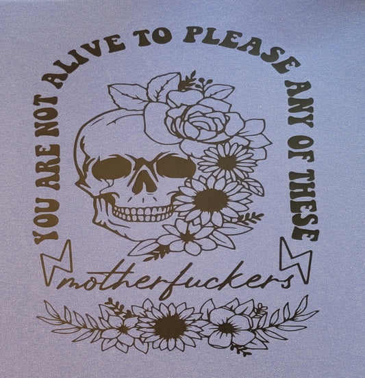 You Are Not Alive To Please Any of These Motherfuckers
